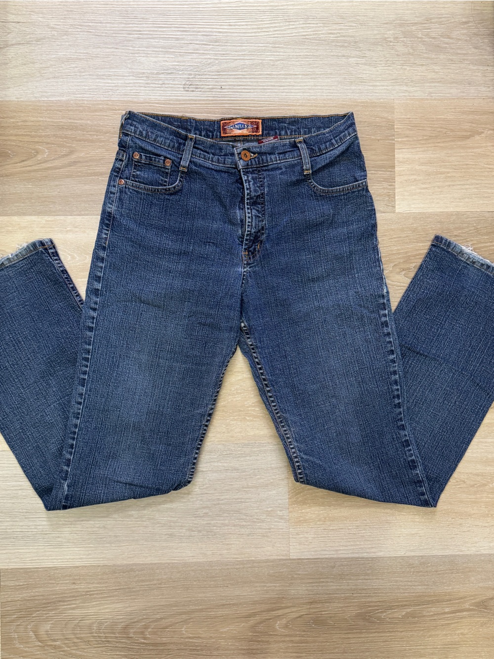 Y2K Santana Dark Wash Straight Jeans Size 30